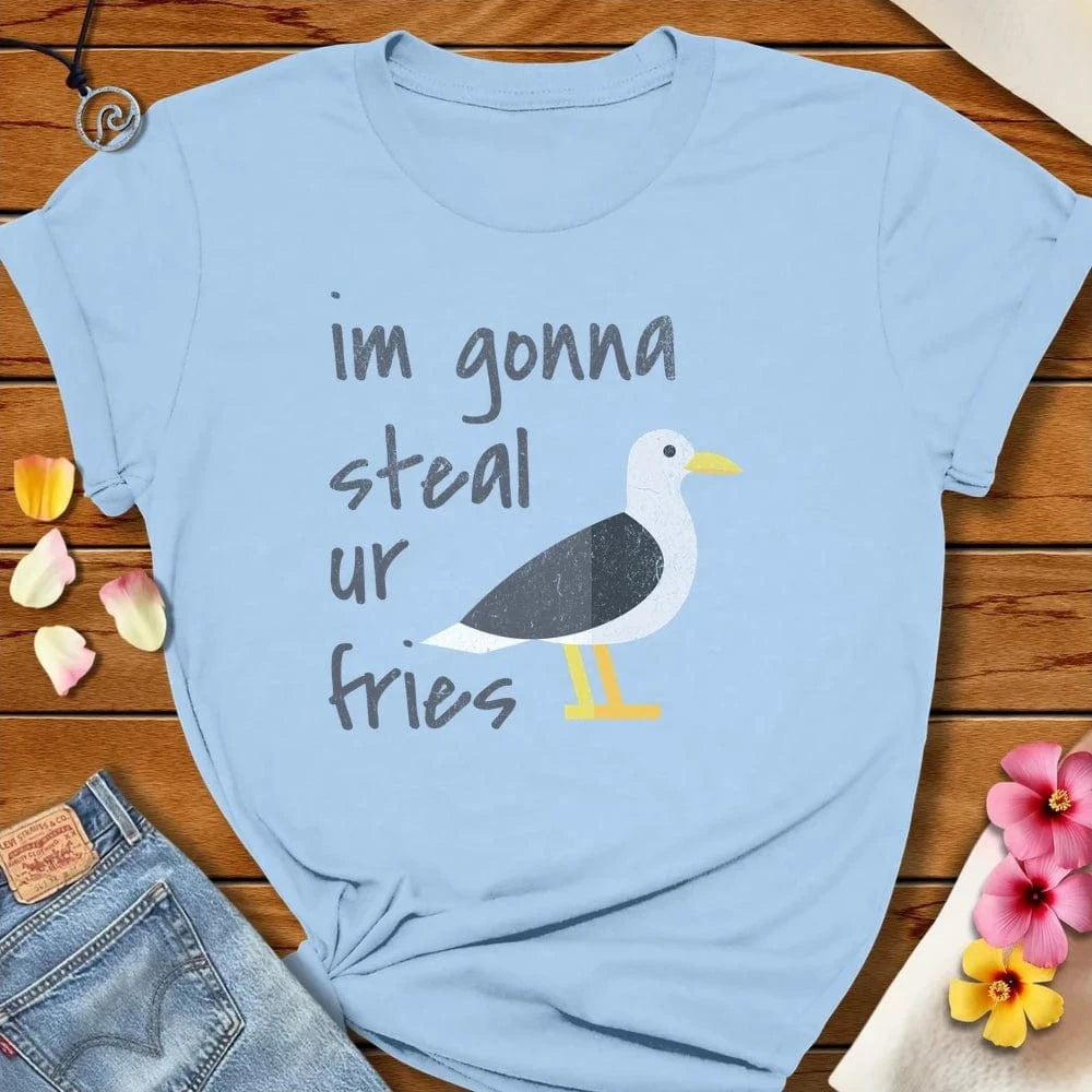 Salty Fry Steeler Tee Baby Blue by Salty By Choice® We love the beach ocean and anything around water.