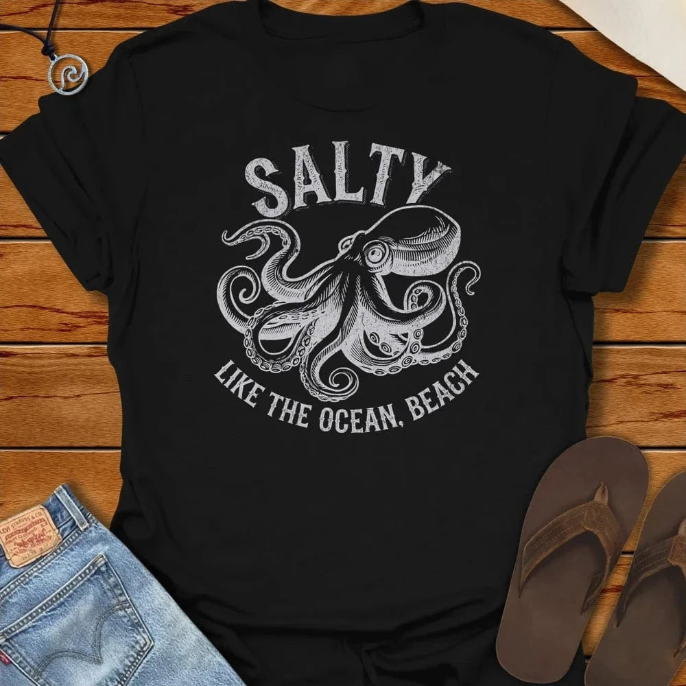 Octo Tee Black by Salty By Choice® We love the beach ocean and anything around water.