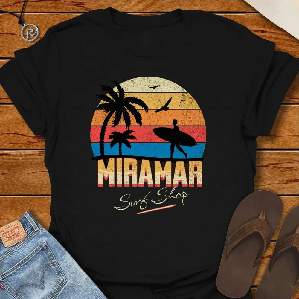 California Beach Retro Surf Tee Black by Salty By Choice® We love the beach ocean and anything around water.
