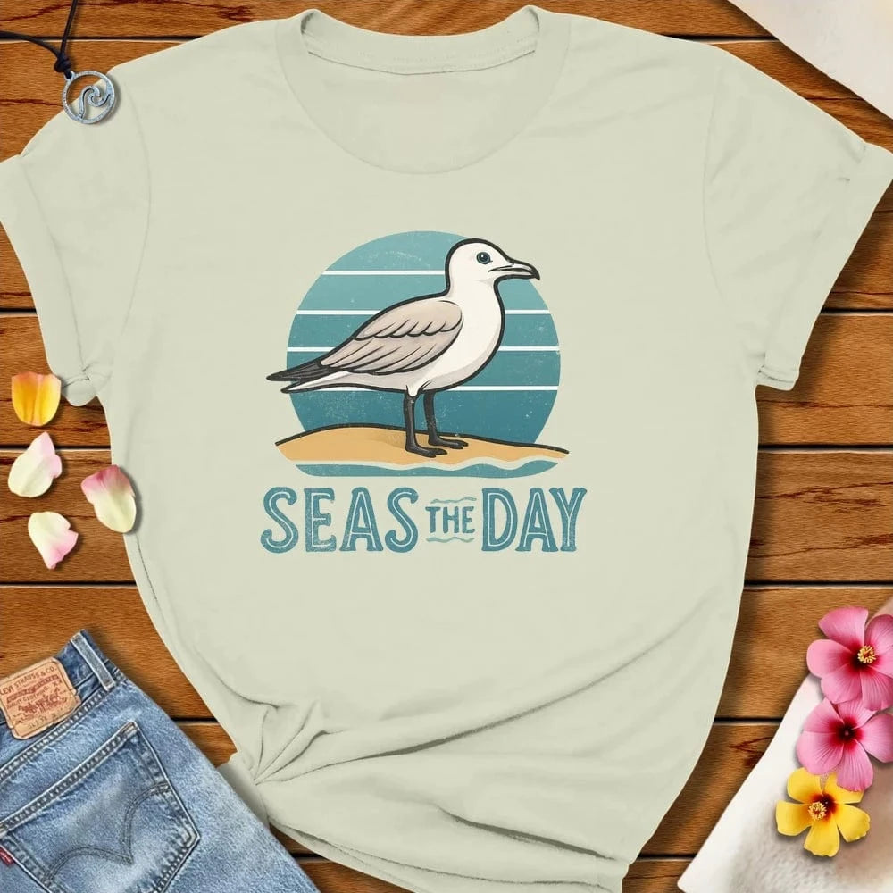 Seas The Day Tee Citron by Salty By Choice® We love the beach ocean and anything around water.