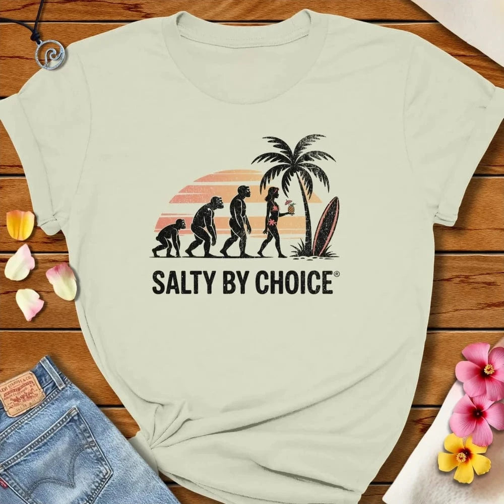 Evolution Of Man Tee Citron by Salty By Choice® We love the beach ocean and anything around water.