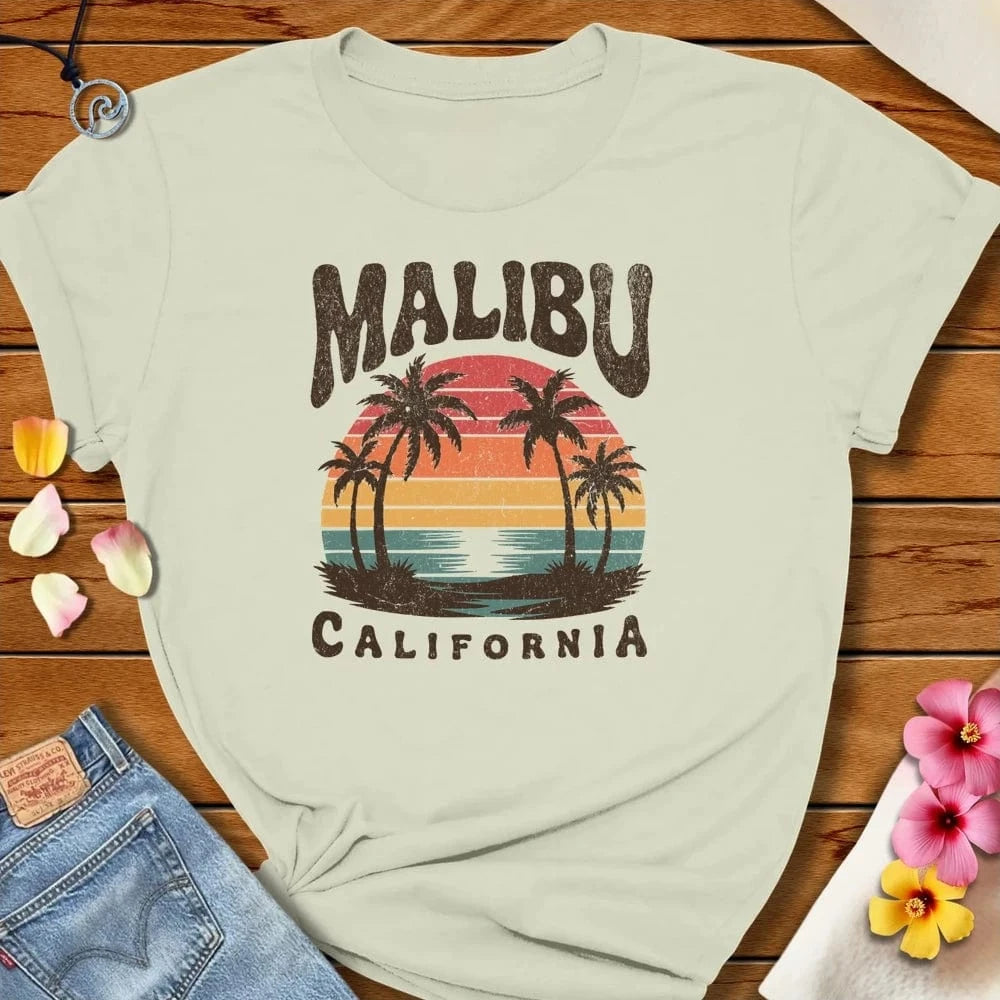 Malibu CA Tee Citron by Salty By Choice® We love the beach ocean and anything around water.