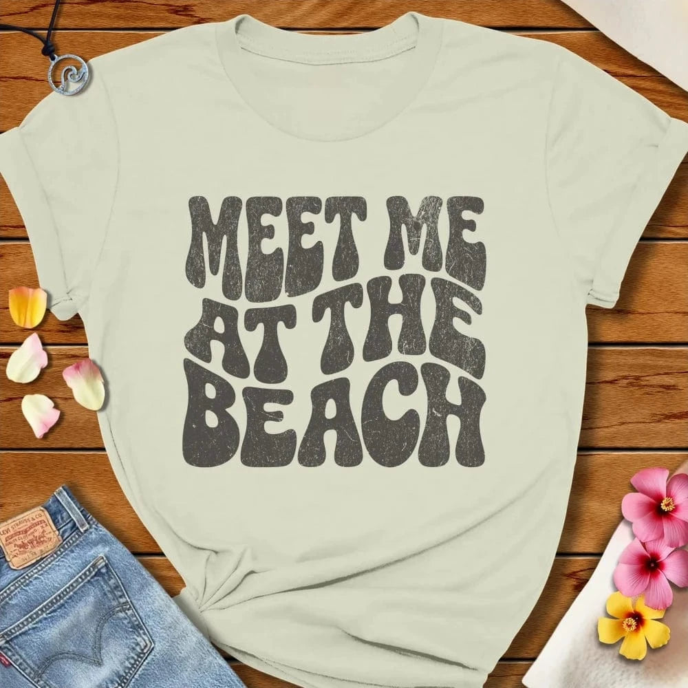 Meet Me At The Beach Tee Citron by Salty By Choice® We love the beach ocean and anything around water.