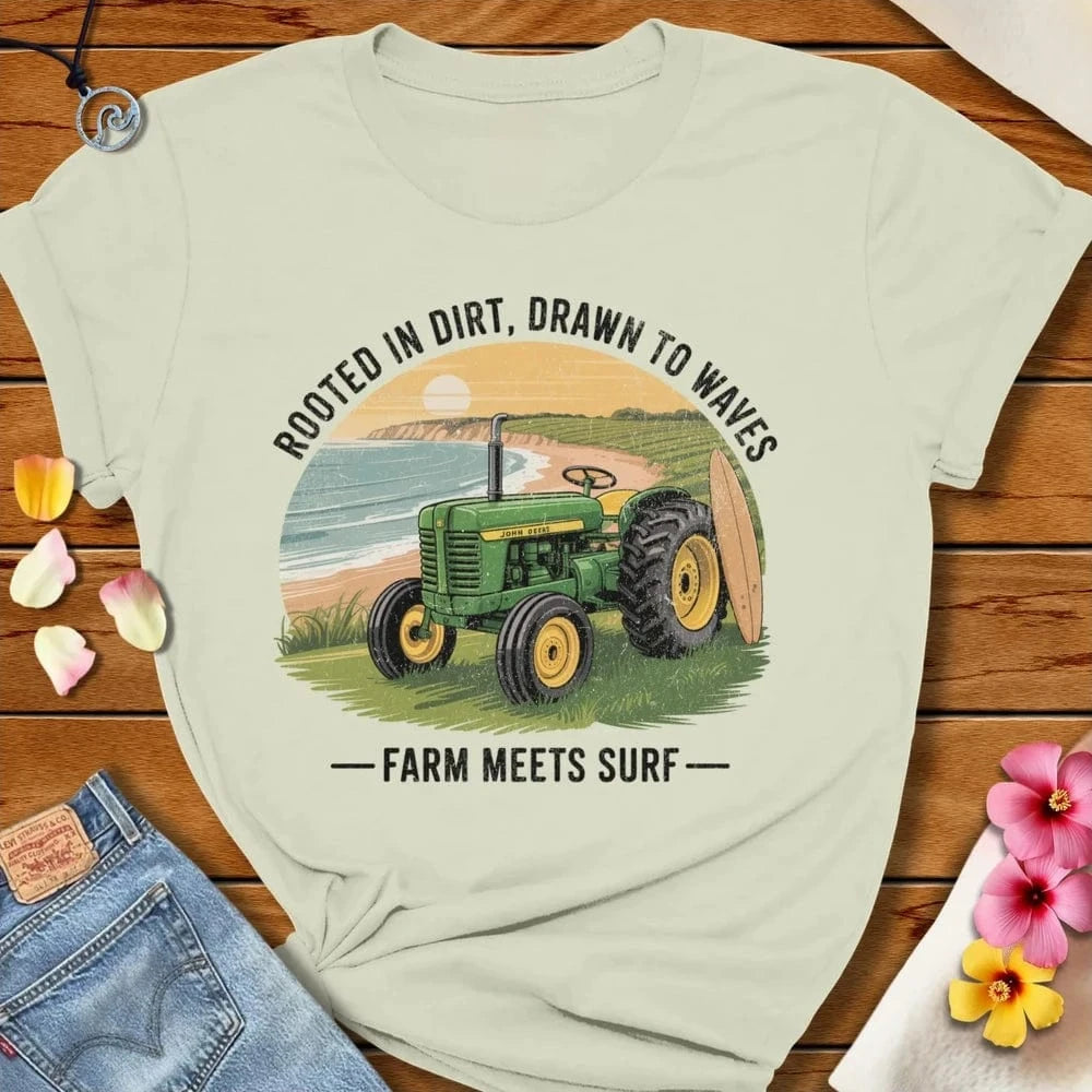 Rooted In Dirt Tee Citron by Salty By Choice® We love the beach ocean and anything around water.