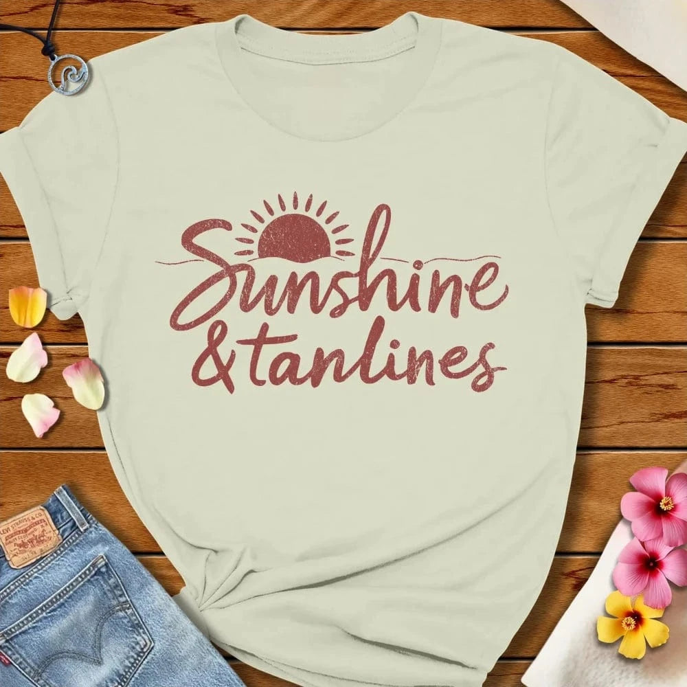 Sunshine And Tanlines Tee Citron by Salty By Choice® We love the beach ocean and anything around water.