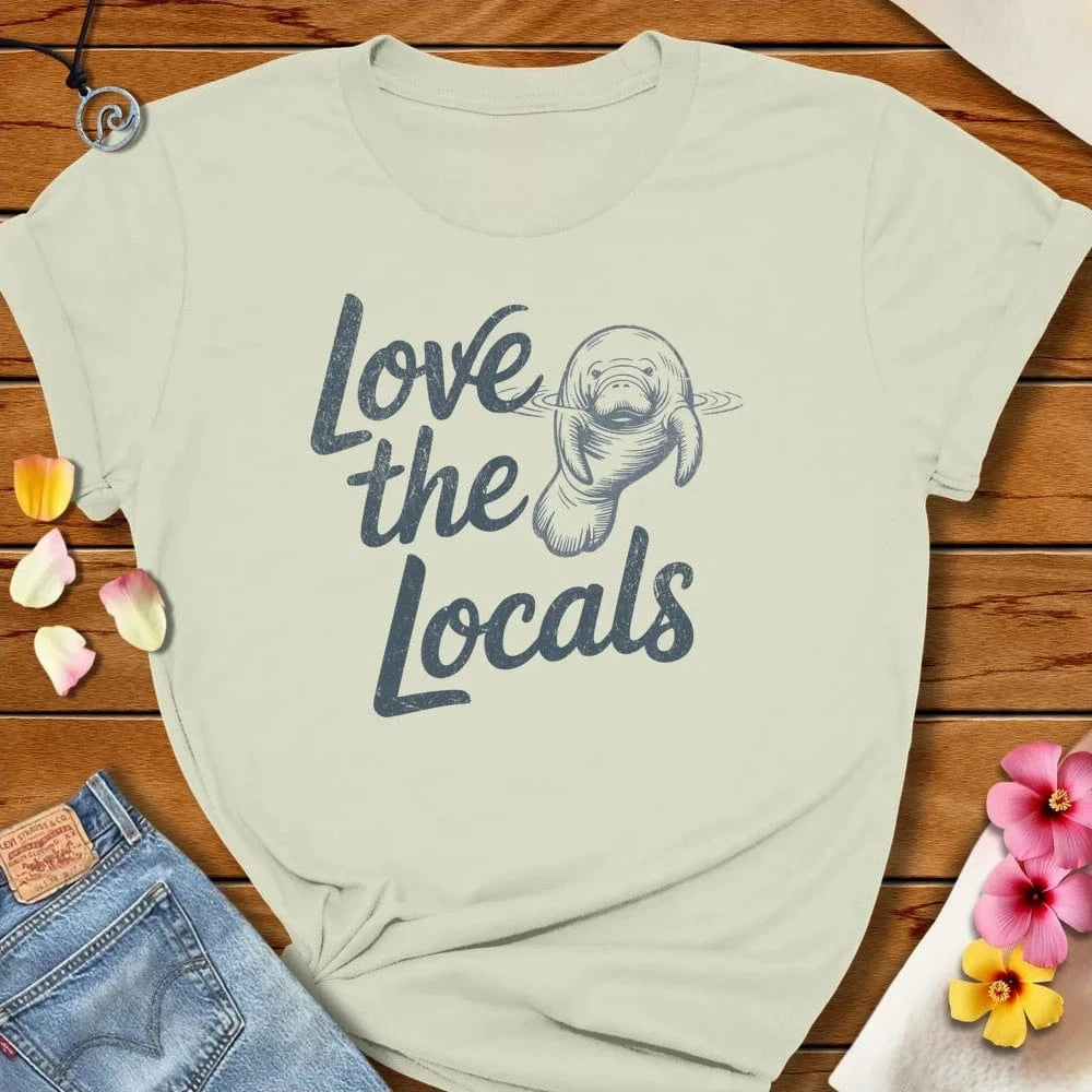 Love The Locals Tee Citron by Salty By Choice® We love the beach ocean and anything around water.