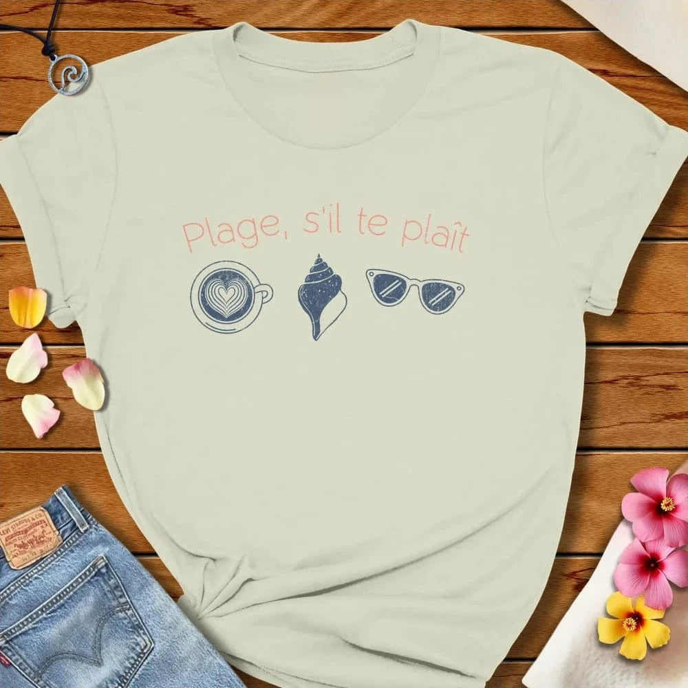 Beach Please Tee Citron by Salty By Choice® We love the beach ocean and anything around water.