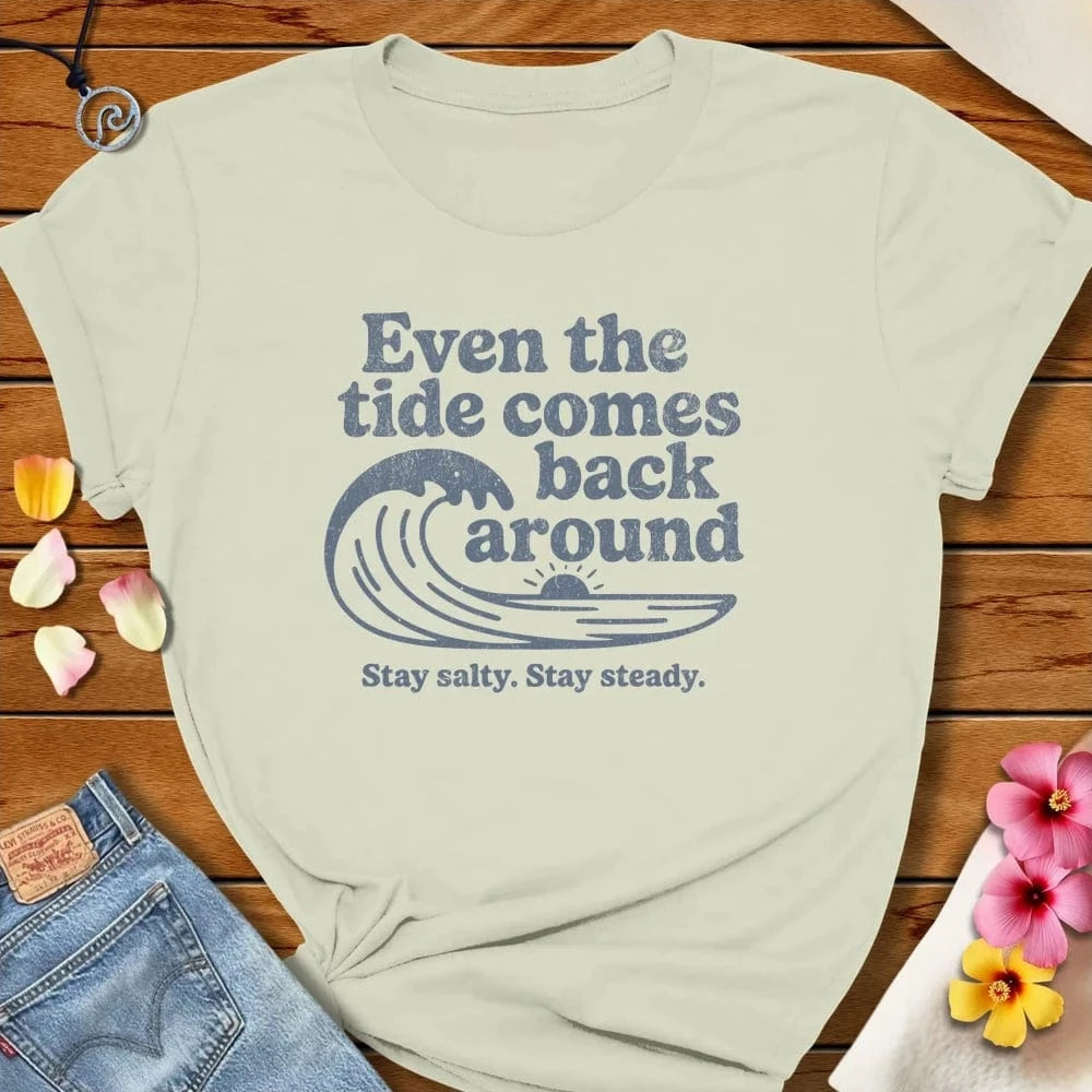 Even The Tide Tee Citron by Salty By Choice® We love the beach ocean and anything around water.