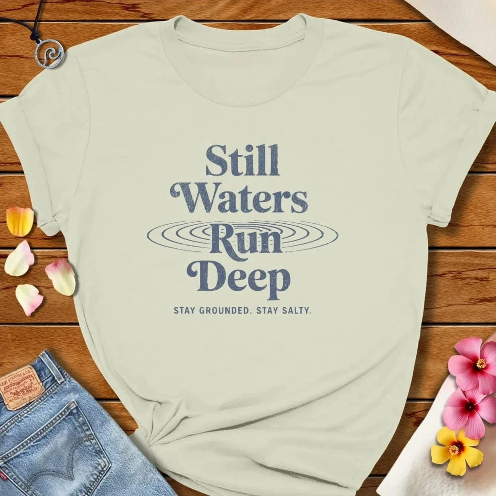 Still Waters Tee Citron by Salty By Choice® We love the beach ocean and anything around water.
