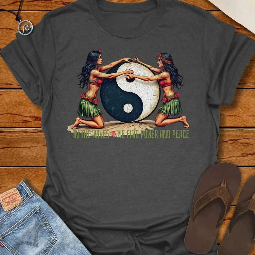 In The Waves Tee Dark Heather by Salty By Choice® We love the beach ocean and anything around water.