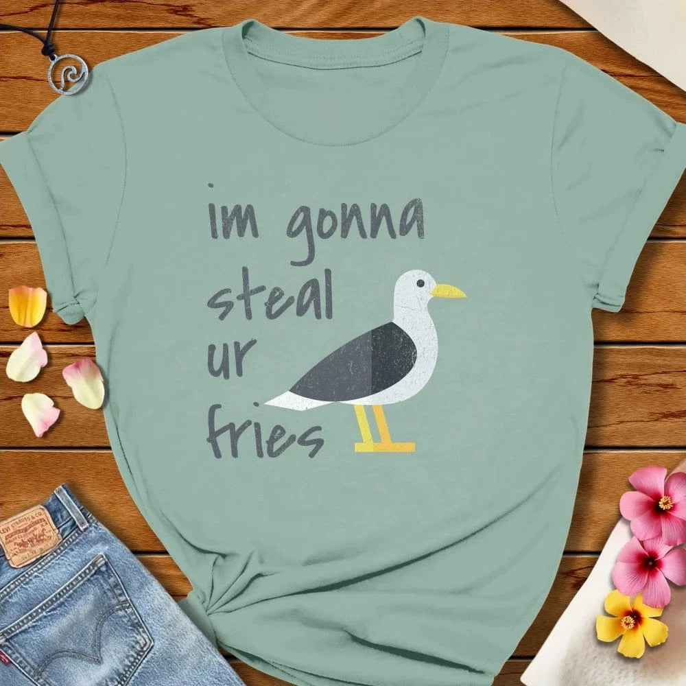 Salty Fry Steeler Tee Dusty Blue by Salty By Choice® We love the beach ocean and anything around water.