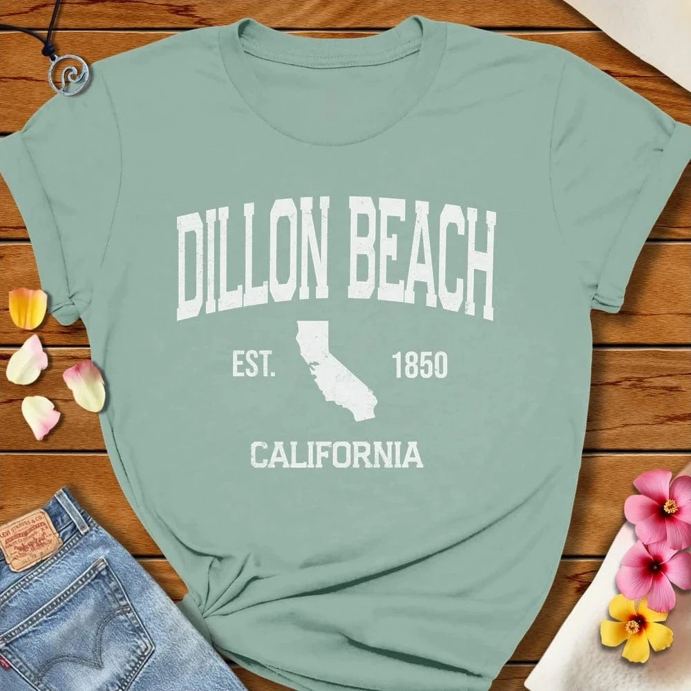 Dillon Beach Tee Dusty Blue by Salty By Choice® We love the beach ocean and anything around water.