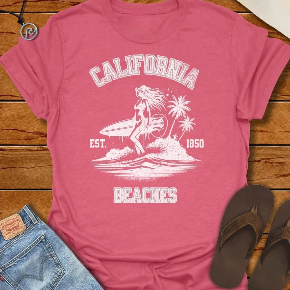 1850 Tee Heather Cardinal by Salty By Choice® We love the beach ocean and anything around water.