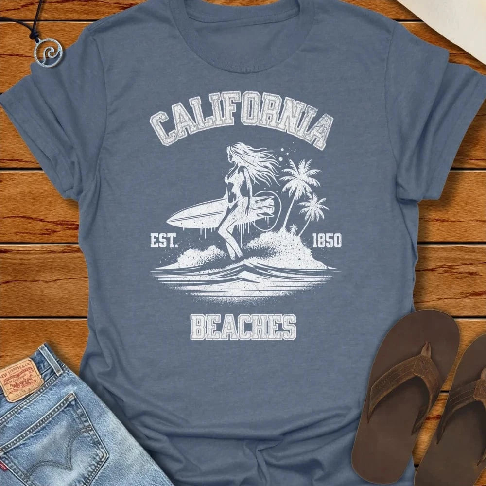 1850 Tee Heather Indigo by Salty By Choice® We love the beach ocean and anything around water.