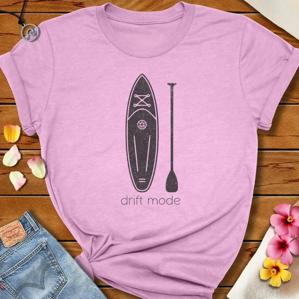 Sup Drift Mode Tee Heather Prism Lilac by Salty By Choice® We love the beach ocean and anything around water.