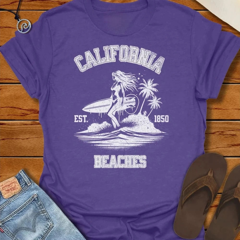 1850 Tee Heather Purple by Salty By Choice® We love the beach ocean and anything around water.