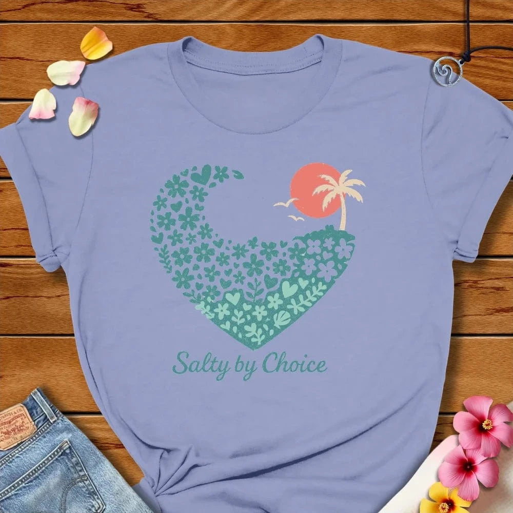 Heart Tee - Lavender Blue