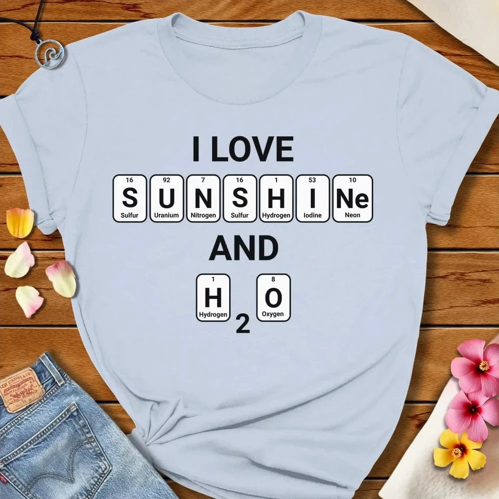 Elements Tee Light Blue by Salty By Choice® We love the beach ocean and anything around water.