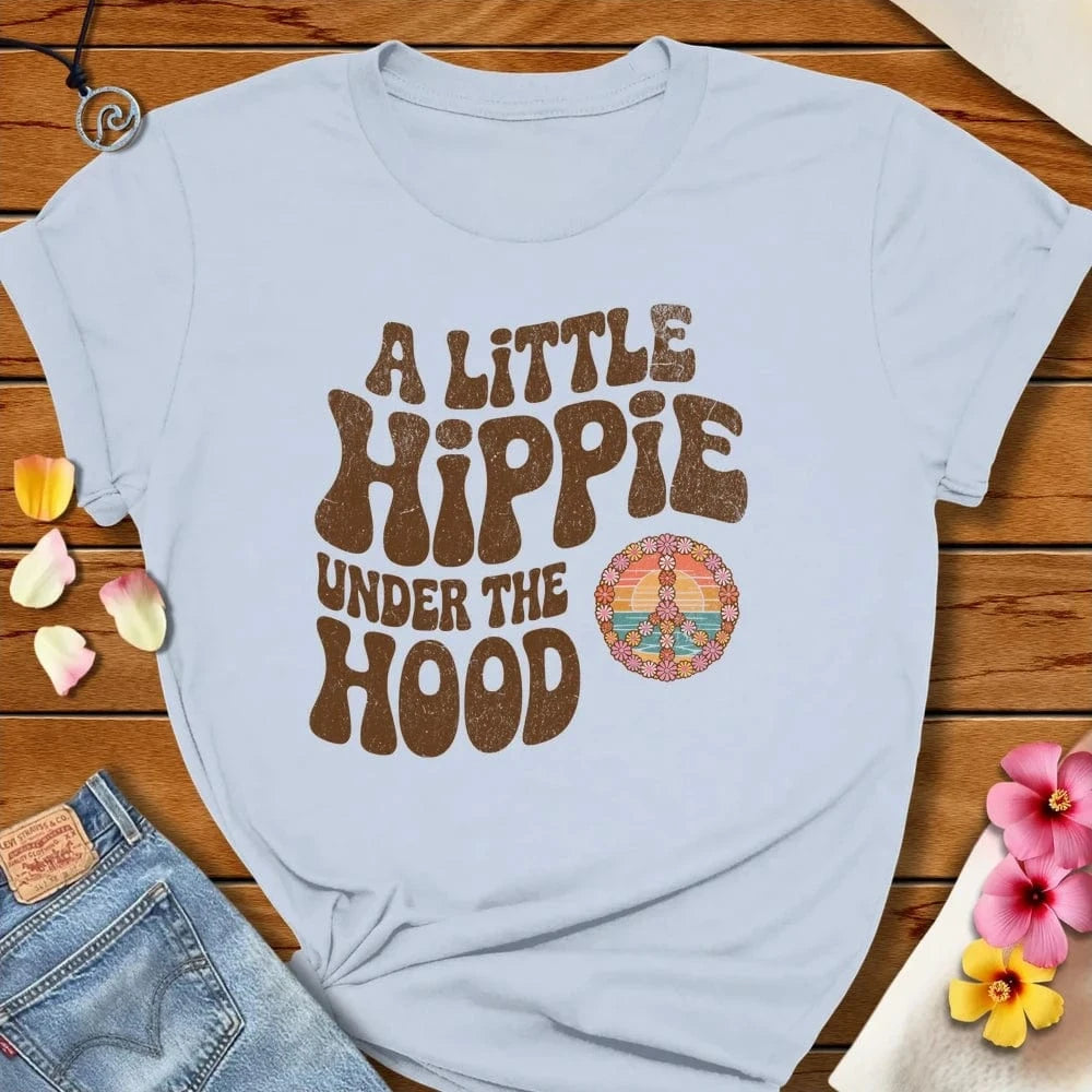 A Little Hippie Tee Light Blue by Salty By Choice® We love the beach ocean and anything around water.