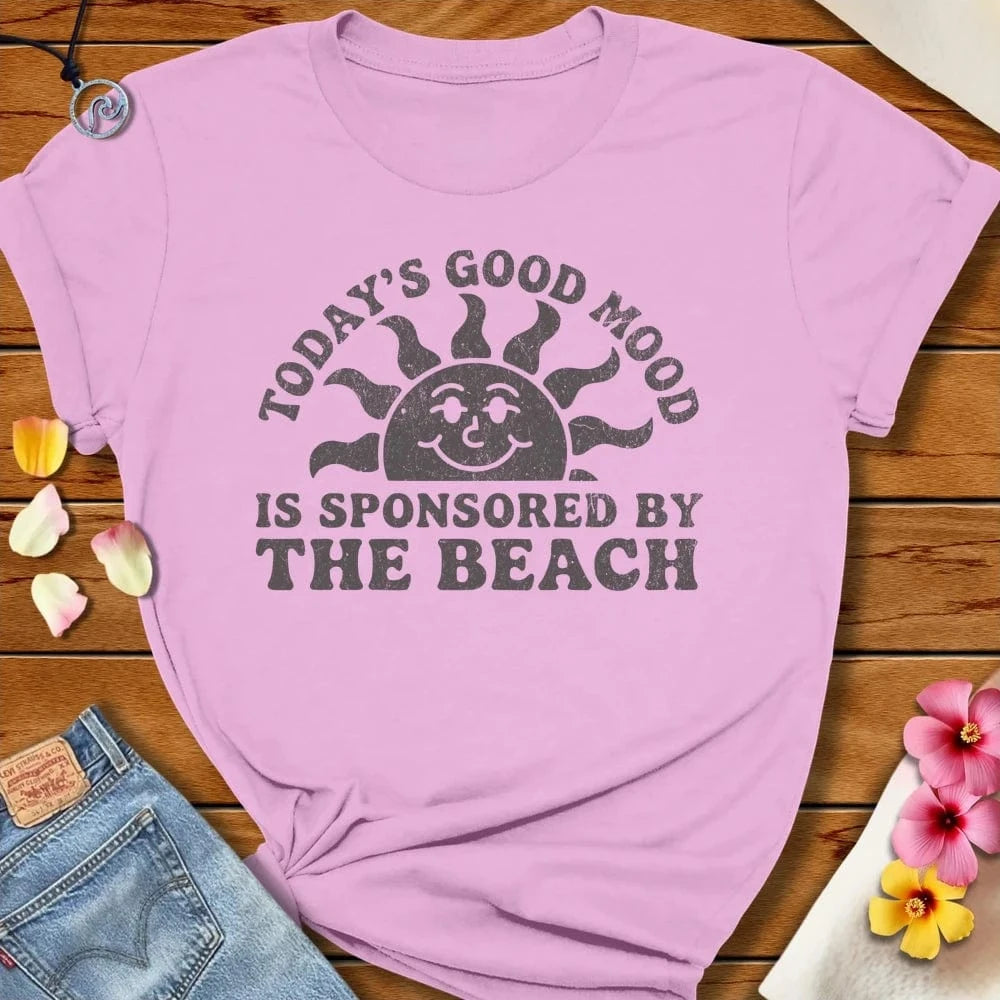 Good Mood Tee Lilac by Salty By Choice® We love the beach ocean and anything around water.