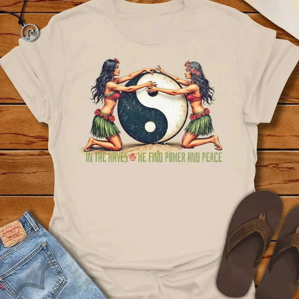 In The Waves Tee Natural by Salty By Choice® We love the beach ocean and anything around water.