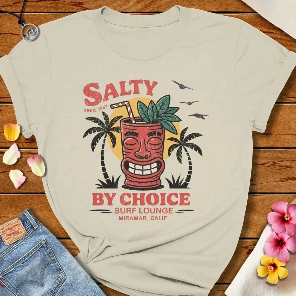 Surf Lounge Tee Natural by Salty By Choice® We love the beach ocean and anything around water.