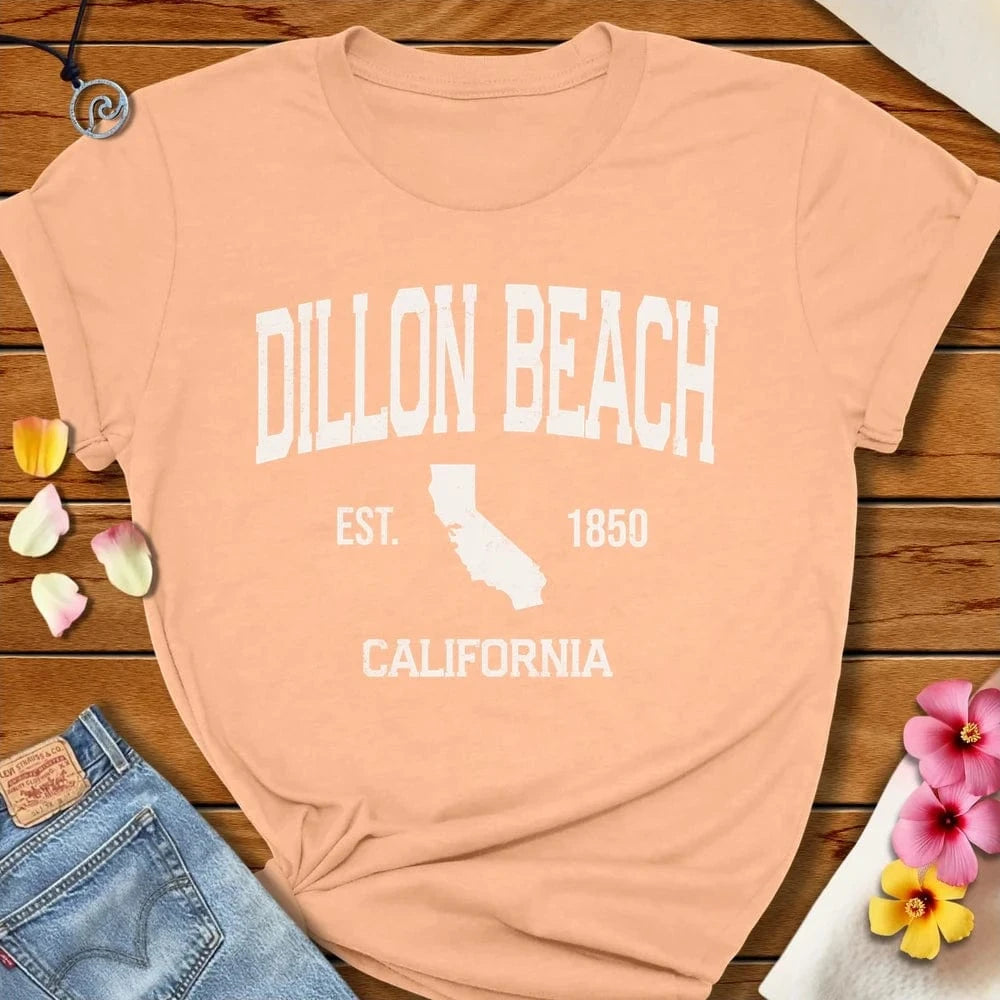 Dillon Beach Tee Peach by Salty By Choice® We love the beach ocean and anything around water.