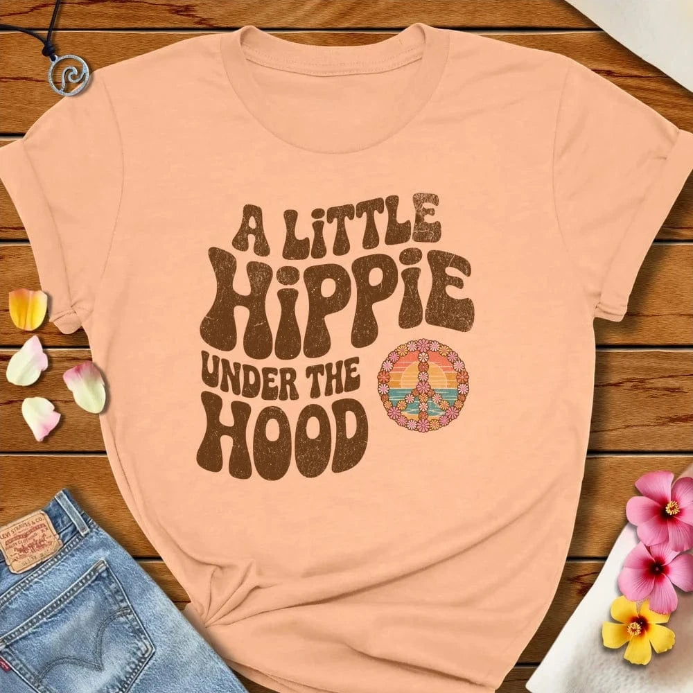 A Little Hippie Tee Peach by Salty By Choice® We love the beach ocean and anything around water.