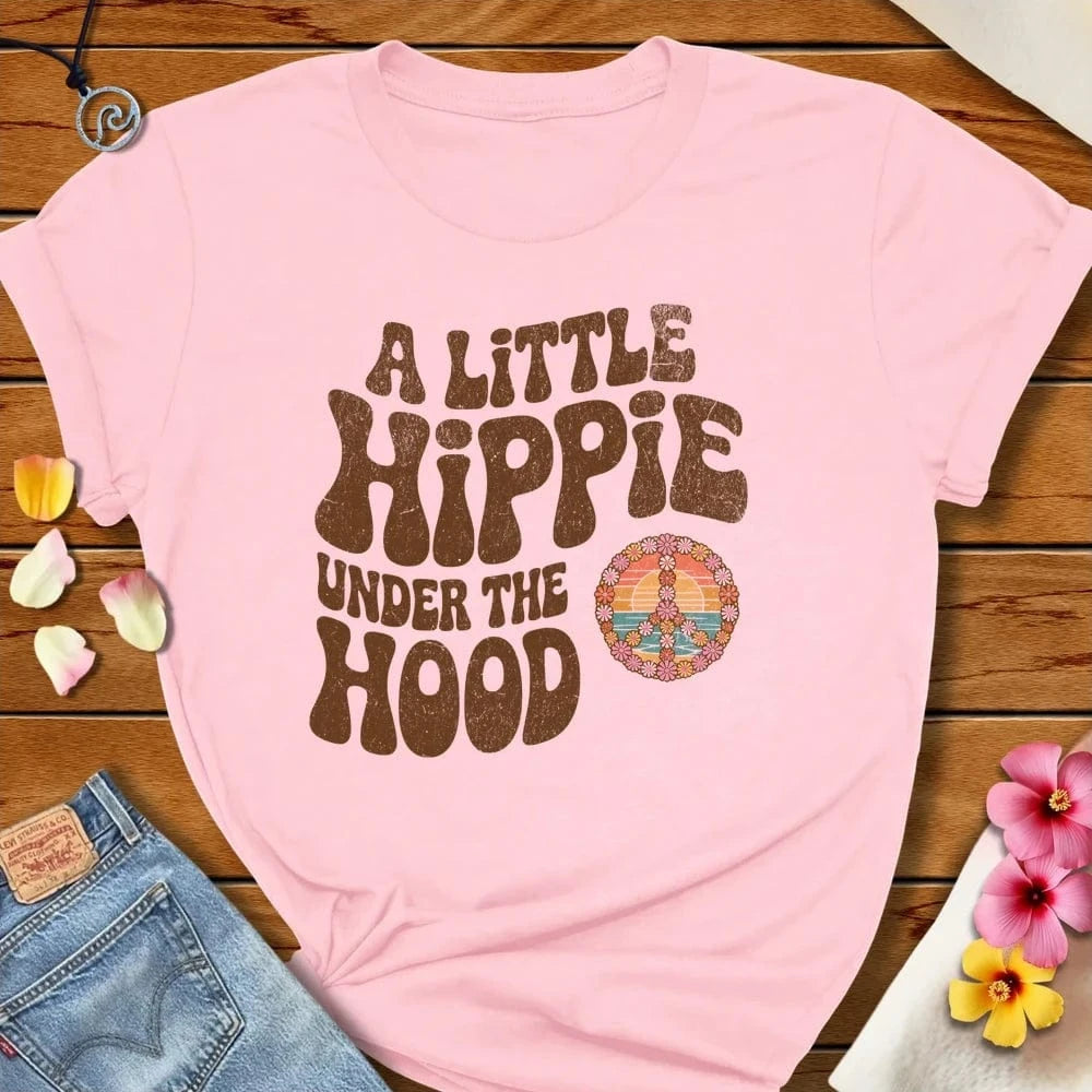 A Little Hippie Tee Soft Pink by Salty By Choice® We love the beach ocean and anything around water.