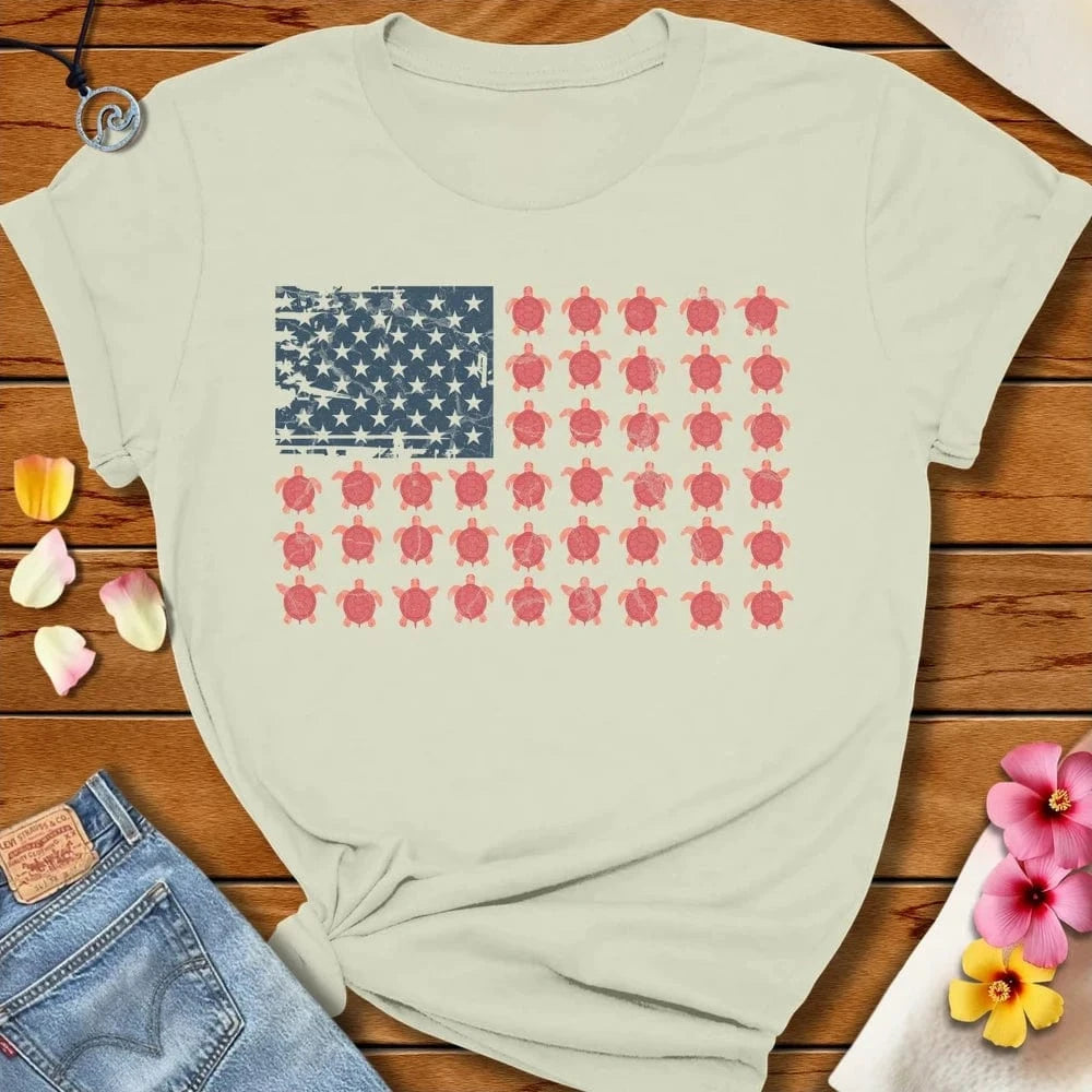 American Turtles Tee Citron by Salty By Choice™ We love the beach ocean and anything around water.
