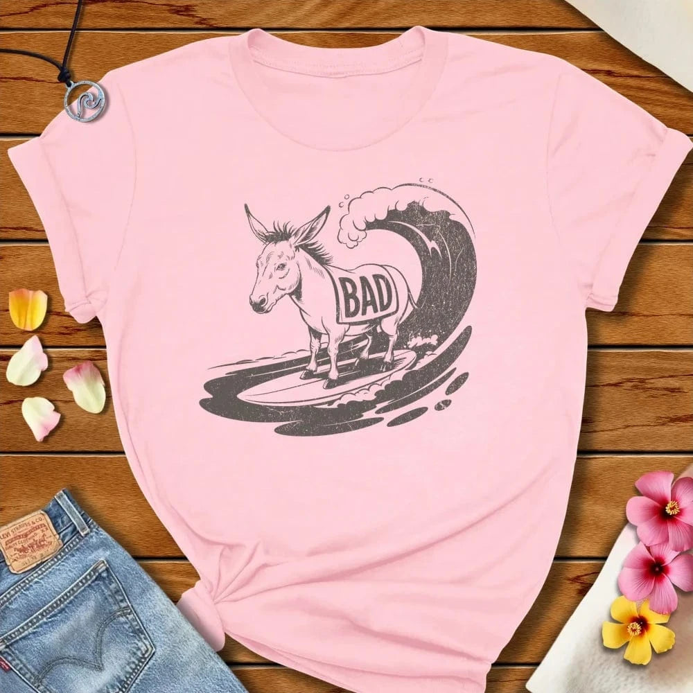 Bad Tee Soft Pink by Salty By Choice® We love the beach ocean and anything around water.