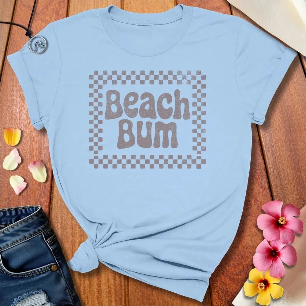 Beach Bum Tee Baby Blue by Salty By Choice™ We love the beach ocean and anything around water.