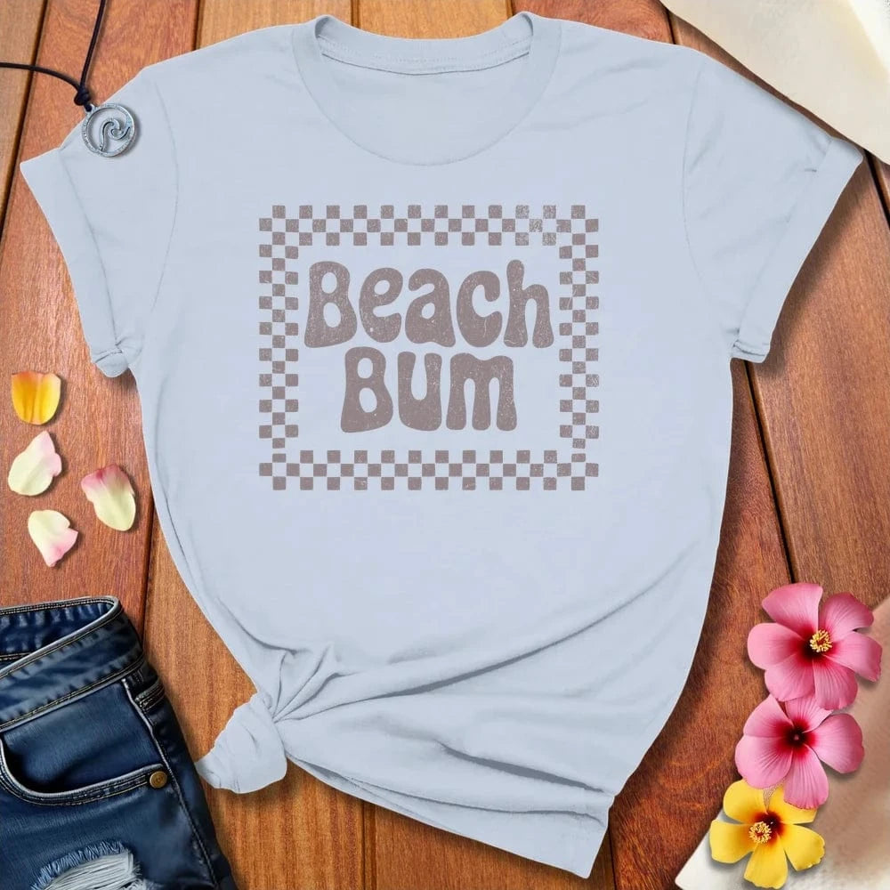 Beach Bum Tee Light Blue by Salty By Choice™ We love the beach ocean and anything around water.