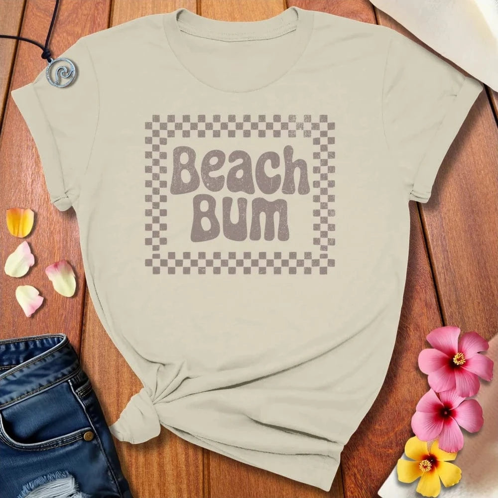 Beach Bum Tee Natural by Salty By Choice™ We love the beach ocean and anything around water.