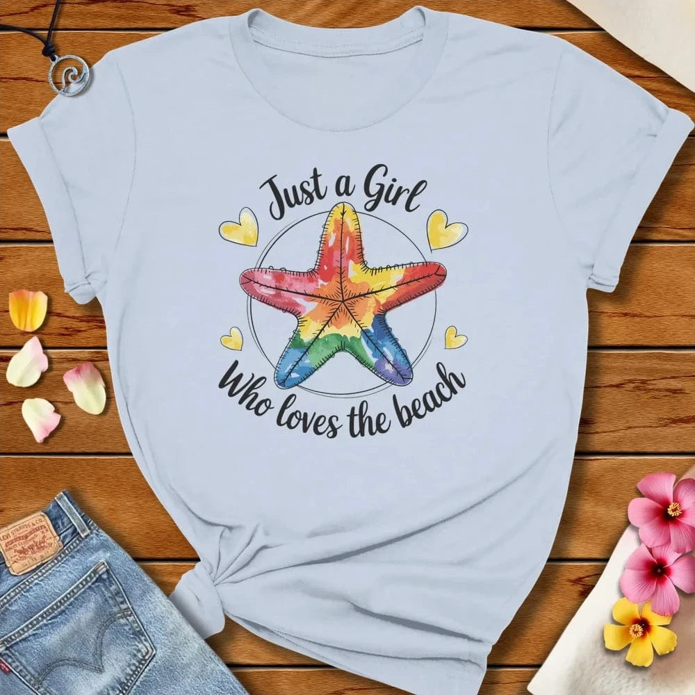 Beach Love Tee Light Blue by Salty By Choice® We love the beach ocean and anything around water.