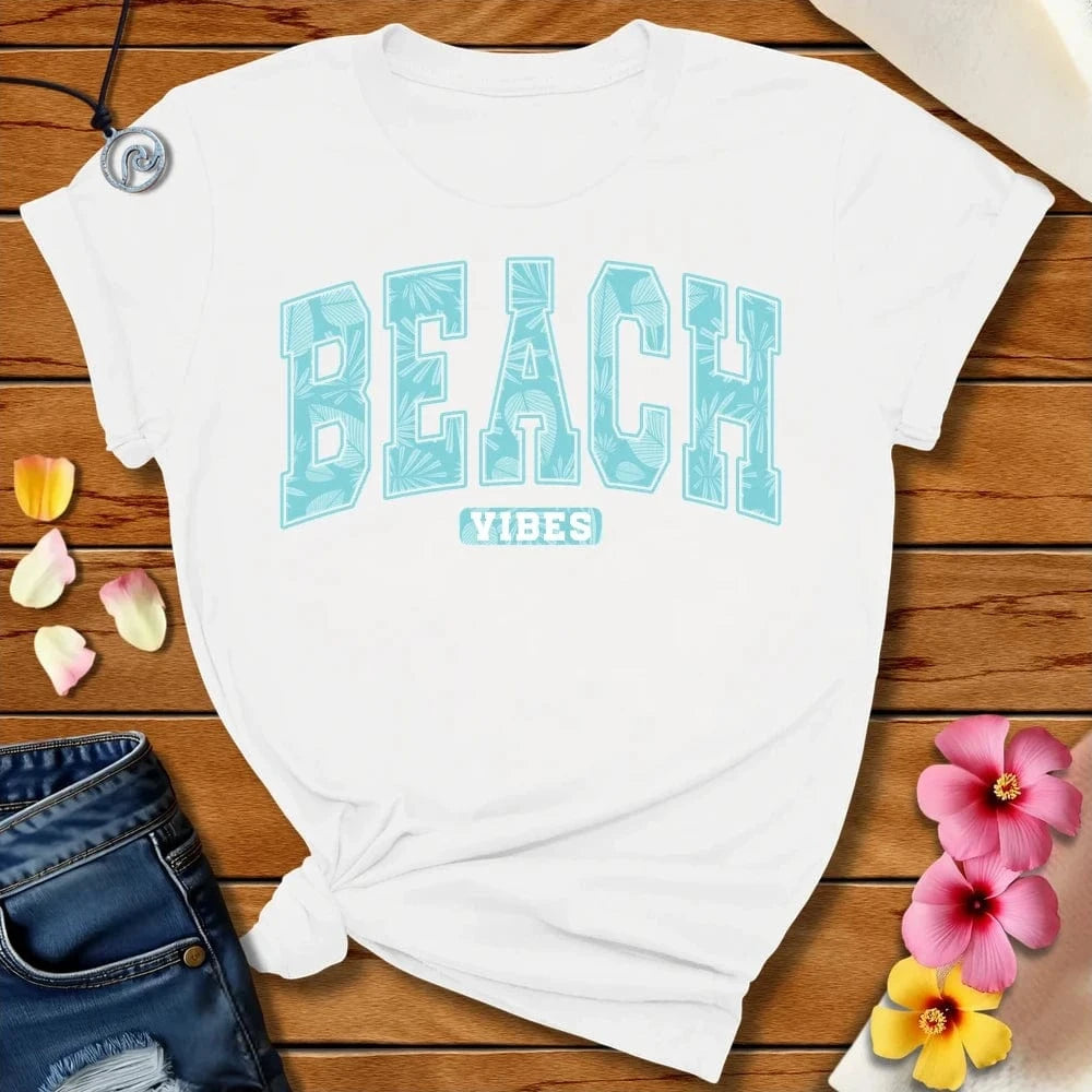 Beach Vibe Tee White by Salty By Choice® We love the beach ocean and anything around water.