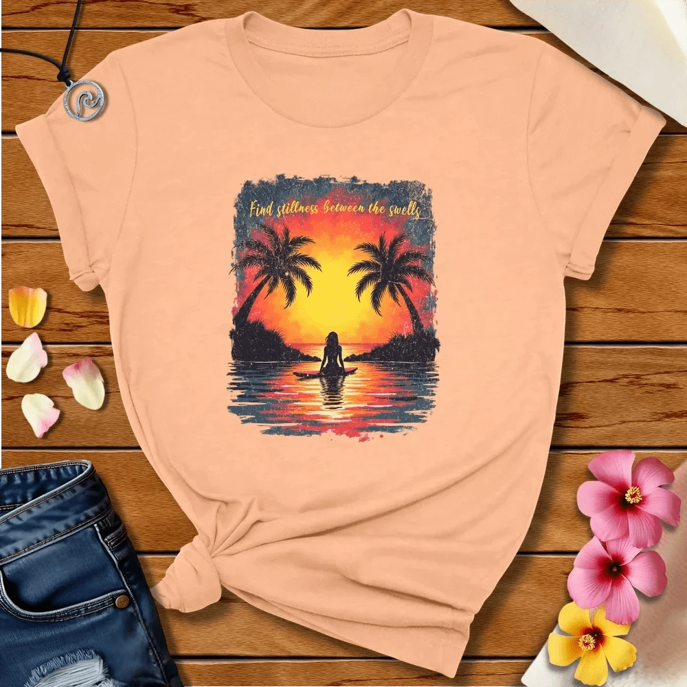 Between Swells Tee Heather Peach by Salty By Choice® We love the beach ocean and anything around water.