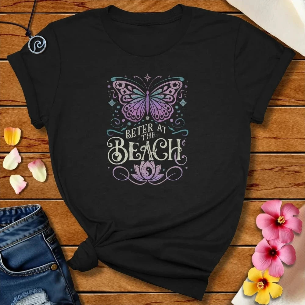 Butterfly Better Tee Black Heather by Salty By Choice® We love the beach ocean and anything around water.