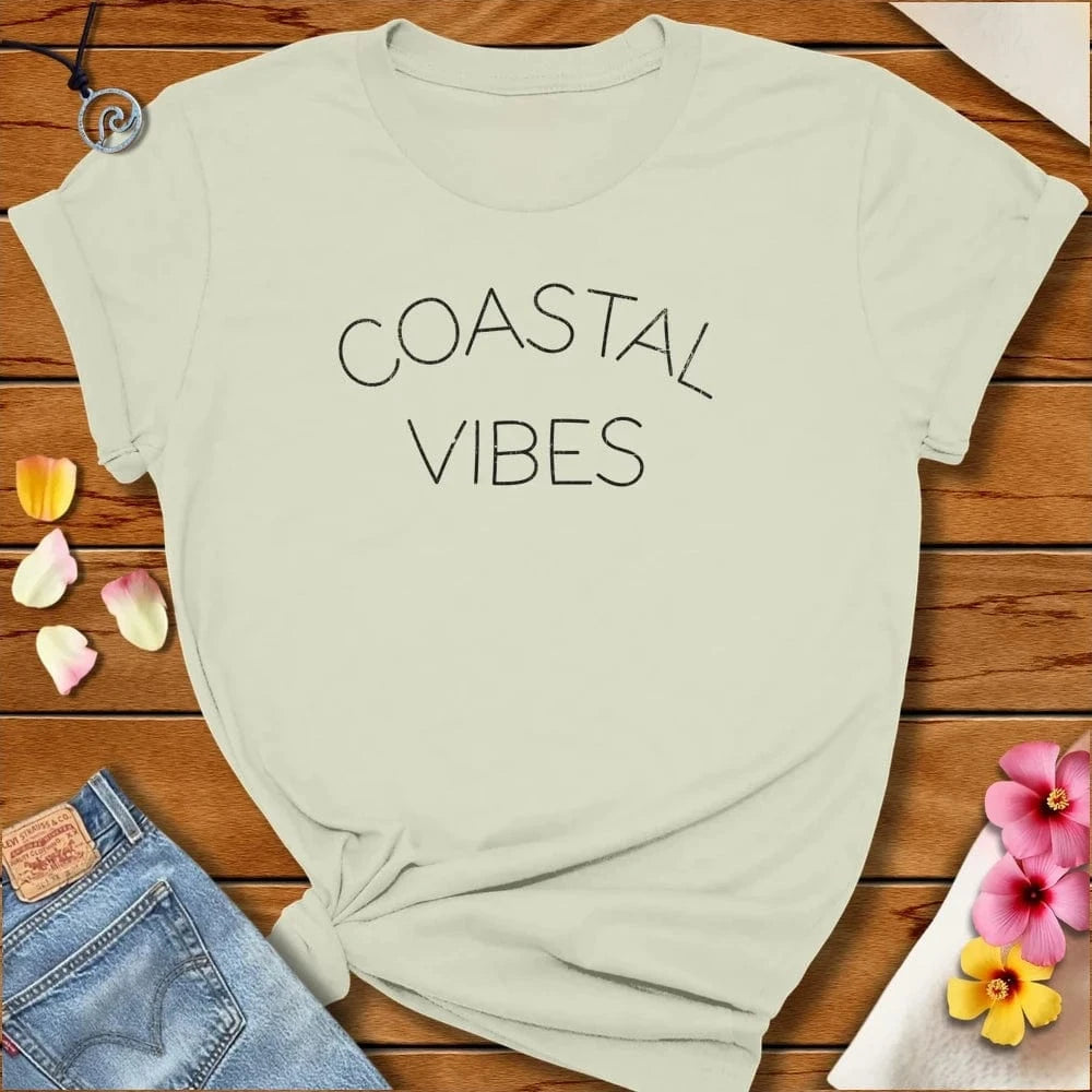 Coastal Vibes Tee Citron by Salty By Choice™ We love the beach ocean and anything around water.