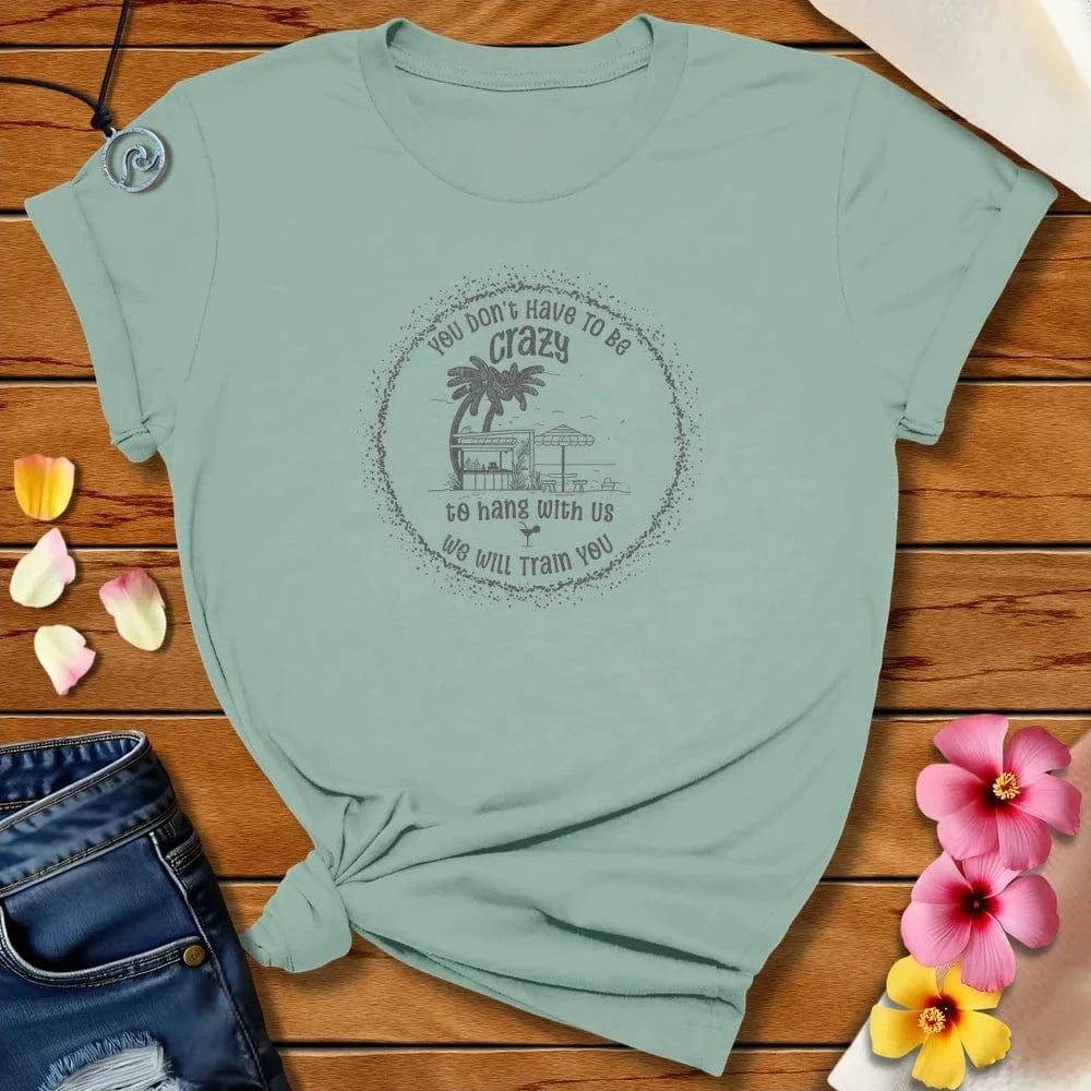 Crazy Hang Tee Dusty Blue by Salty By Choice® We love the beach ocean and anything around water.