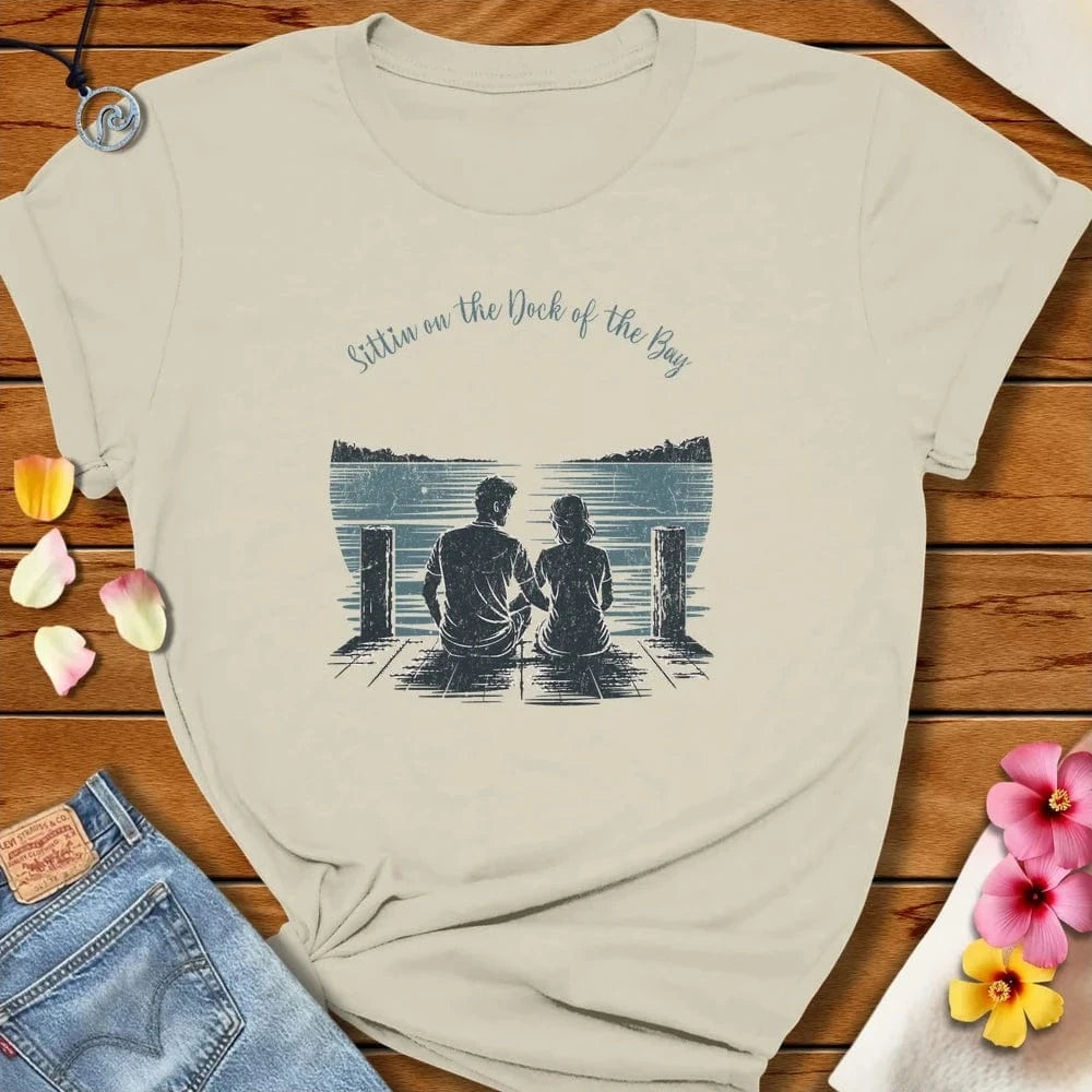 Dock Of The Bay Tee Natural by Salty By Choice™ We love the beach ocean and anything around water.