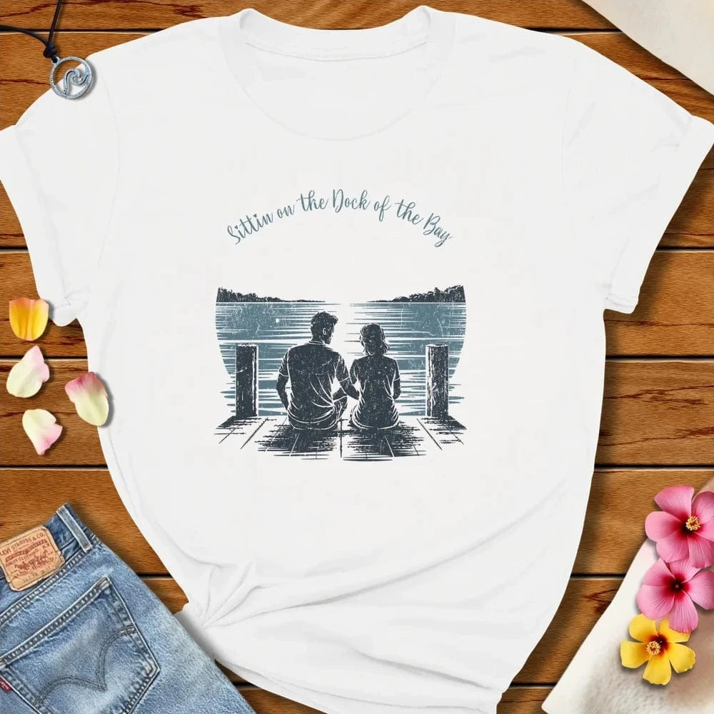 Dock Of The Bay Tee White by Salty By Choice™ We love the beach ocean and anything around water.