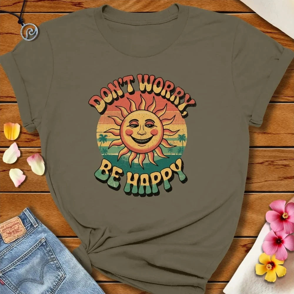 Don't Worry Tee Army by Salty By Choice™ We love the beach ocean and anything around water.