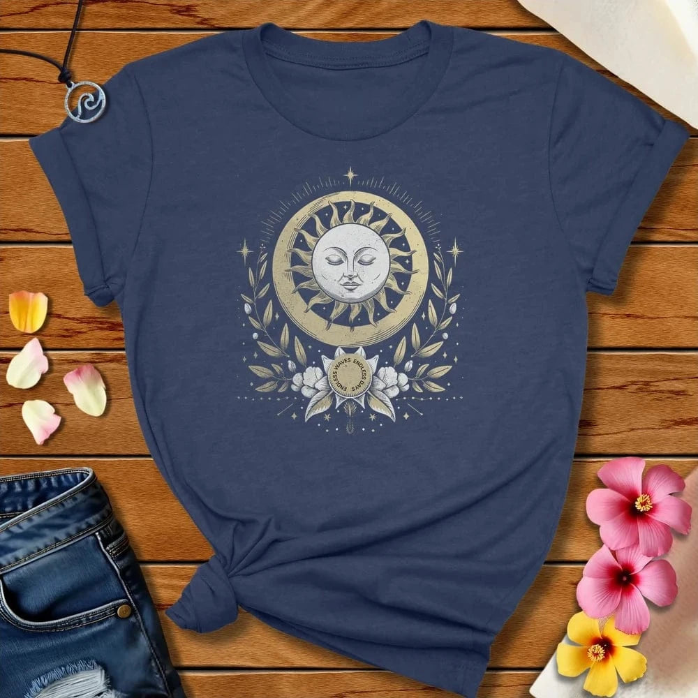 Endless Sun Tee Heather Navy by Salty By Choice® We love the beach ocean and anything around water.