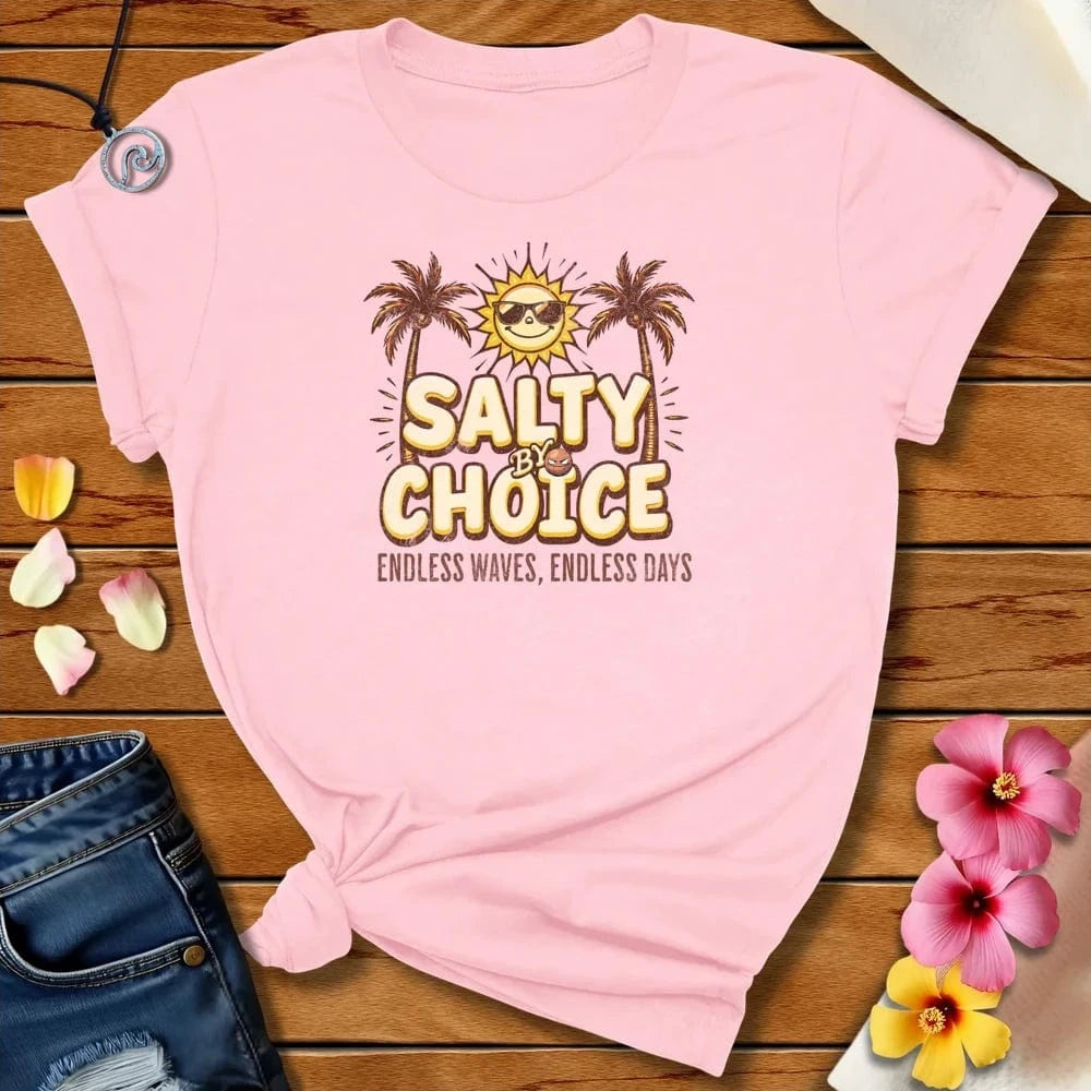 Endless Waves Tee Soft Pink by Salty By Choice® We love the beach ocean and anything around water.