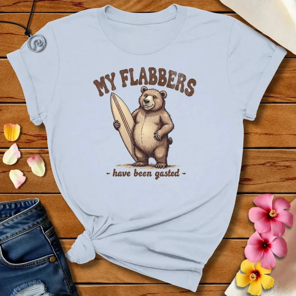 Flabbergasted Tee Light Blue by Salty By Choice® We love the beach ocean and anything around water.