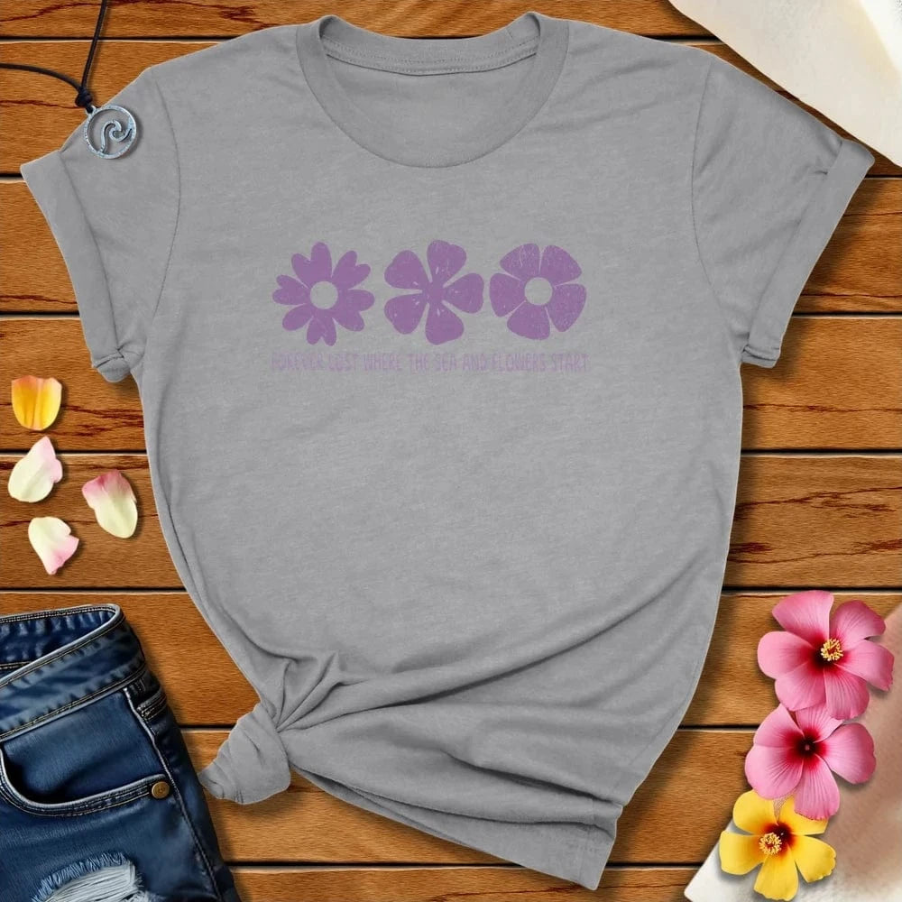 Forever Lost Tee Athletic Heather by Salty By Choice® We love the beach ocean and anything around water.