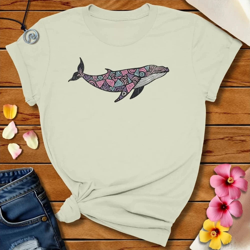 Geo Whale Tee Citron by Salty By Choice™ We love the beach ocean and anything around water.