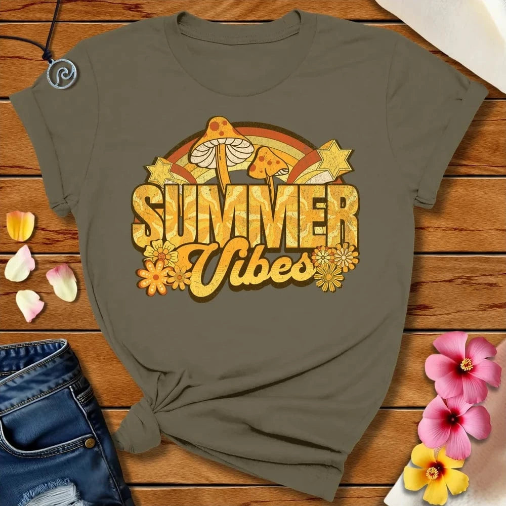 Groovy Summer Tee Army by Salty By Choice® We love the beach ocean and anything around water.