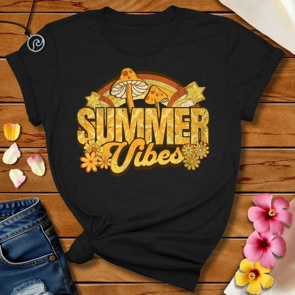 Groovy Summer Tee Black by Salty By Choice® We love the beach ocean and anything around water.